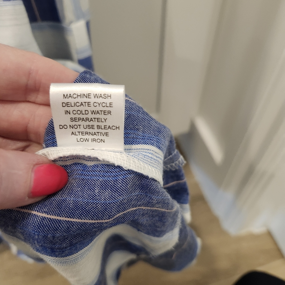 Bindu Marina Maxi Dress - Blue Stripes - Picture 7 of 7